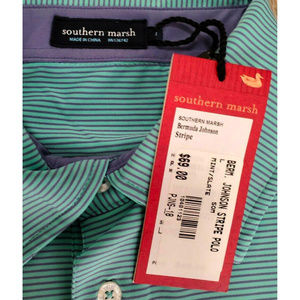 Southern Marsh Shirts - Southern Marsh Mens Bermuda Johnson Blue Polo L Southern Marsh Shirts - Southern Marsh Mens Bermuda Johnson Blue Polo L